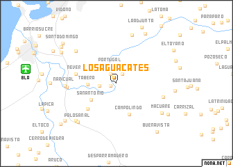 map of Los Aguacates