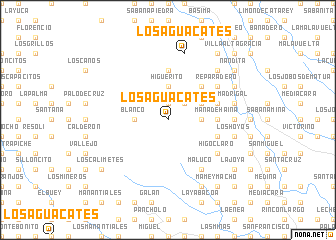 map of Los Aguacates