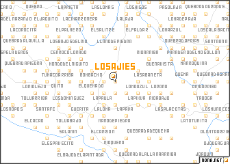 map of Los Ajíes