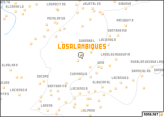 map of Los Alambiques