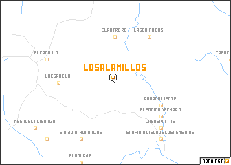 map of Los Alamillos