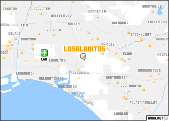 map of Los Alamitos