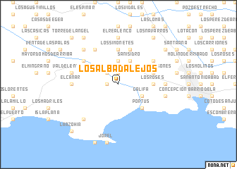 map of Los Albadalejos