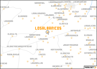 map of Los Albaricos