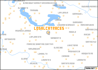 map of Los Alcatraces
