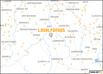 map of Los Alfonsos