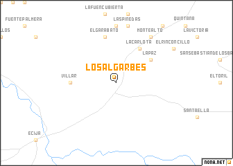 map of Los Algarbes