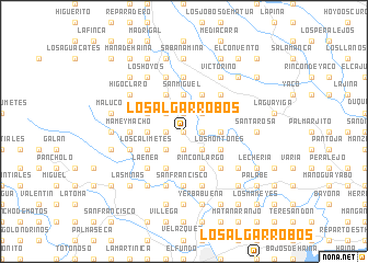 map of Los Algarrobos