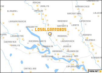 map of Los Algarrobos