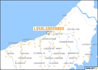 map of Los Algarrobos