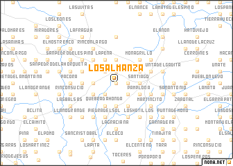 map of Los Almanza