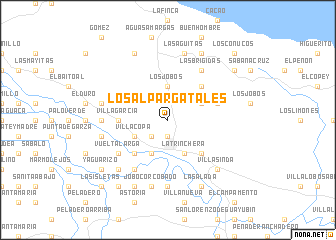 map of Los Alpargatales