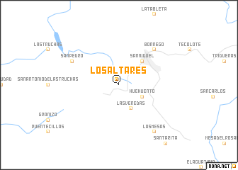 map of Los Altares