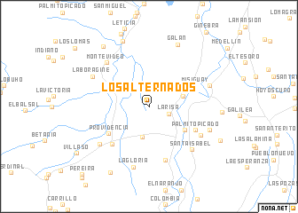 map of Los Alternados