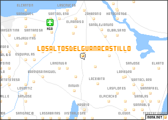 map of Los Altos del Guanacastillo