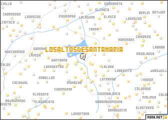 map of Los Altos de Santa María