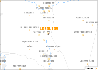 map of Los Altos