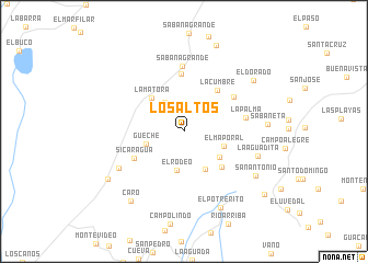 map of Los Altos