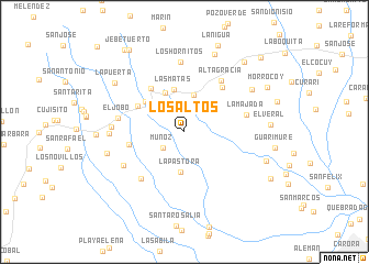 map of Los Altos