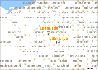 map of Los Altos