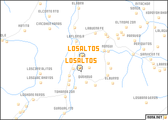 map of Los Altos