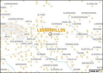 map of Los Amarillos