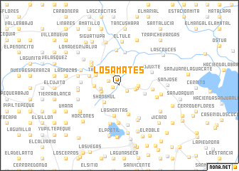 map of Los Amates