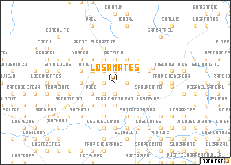 map of Los Amates