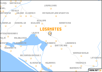 map of Los Amates