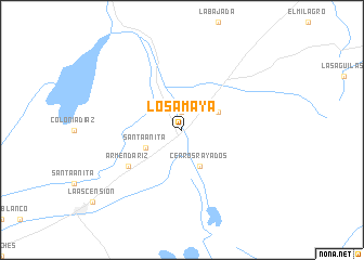 map of Los Amaya