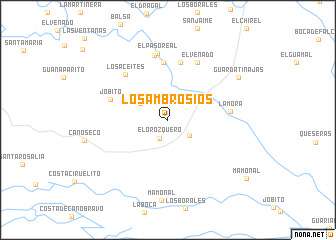 map of Los Ambrosios