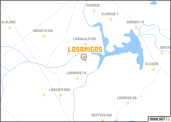 map of Los Amigos