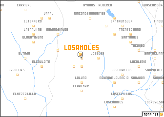 map of Los Amoles