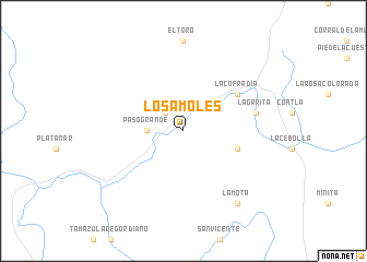 map of Los Amoles