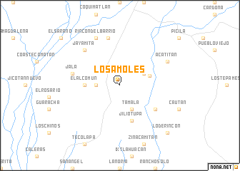 map of Los Amoles