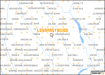 map of Los Anastacios