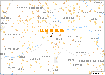 map of Los Anaucos