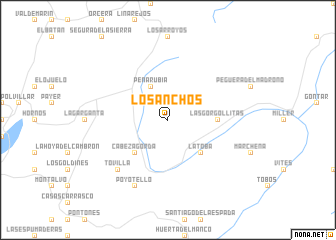 map of Los Anchos