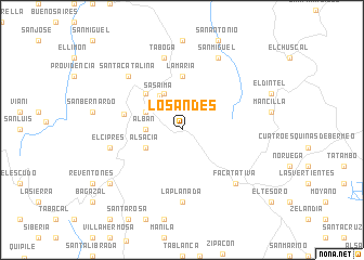 map of Los Andes