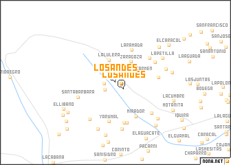 map of Los Andes