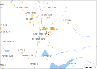 map of Los Andes