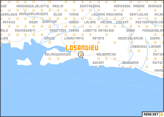 map of Losandieu