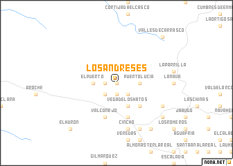 map of Los Andreses