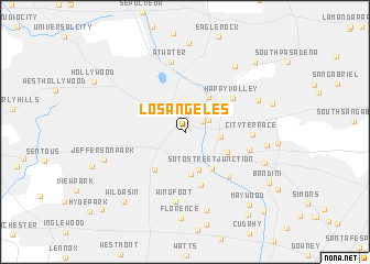 map of Los Angeles