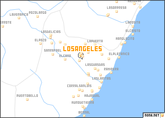 map of Los Ángeles