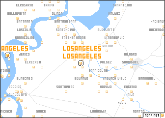 map of Los Ángeles