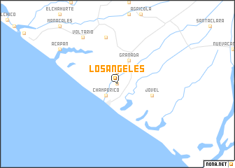 map of Los Ángeles