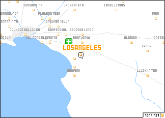 map of Los Ángeles