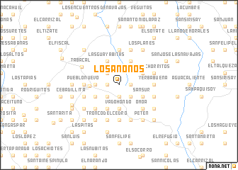 map of Los Anonos