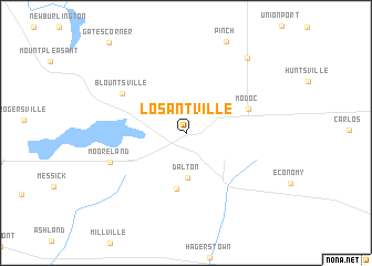 map of Losantville